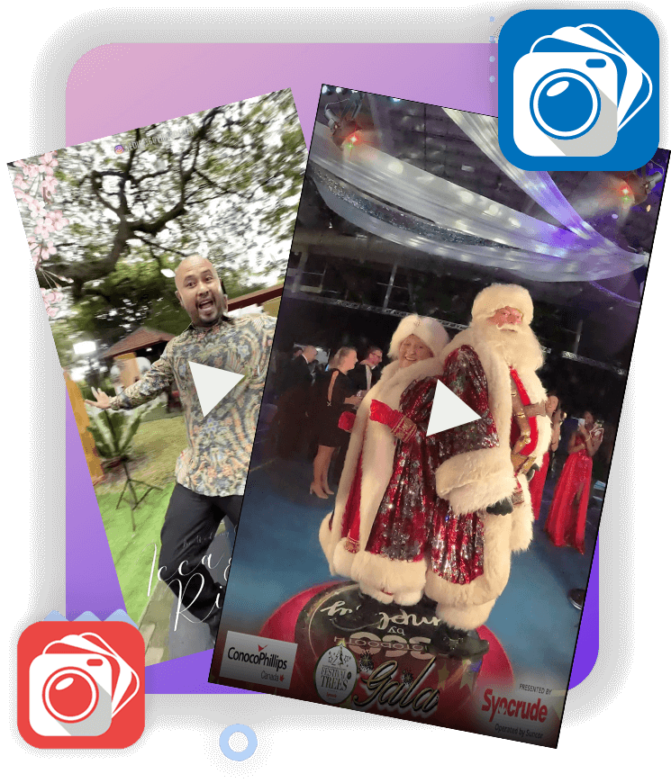 360 video captured and edited by dslrBooth and LumaBooth photo booth software